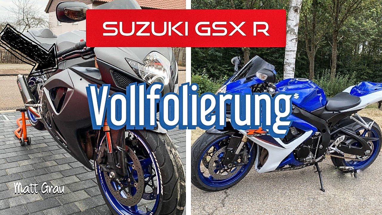 Motorrad Folierung selber machen! Suzuki GSX R