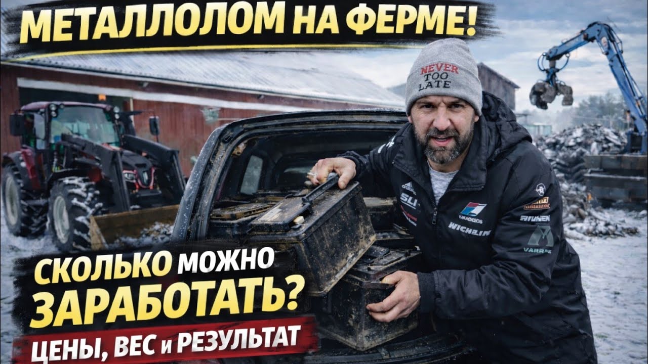 Металлолом на ферме: Сколько можно заработать на сдаче аккумуляторов? цены, вес и результат