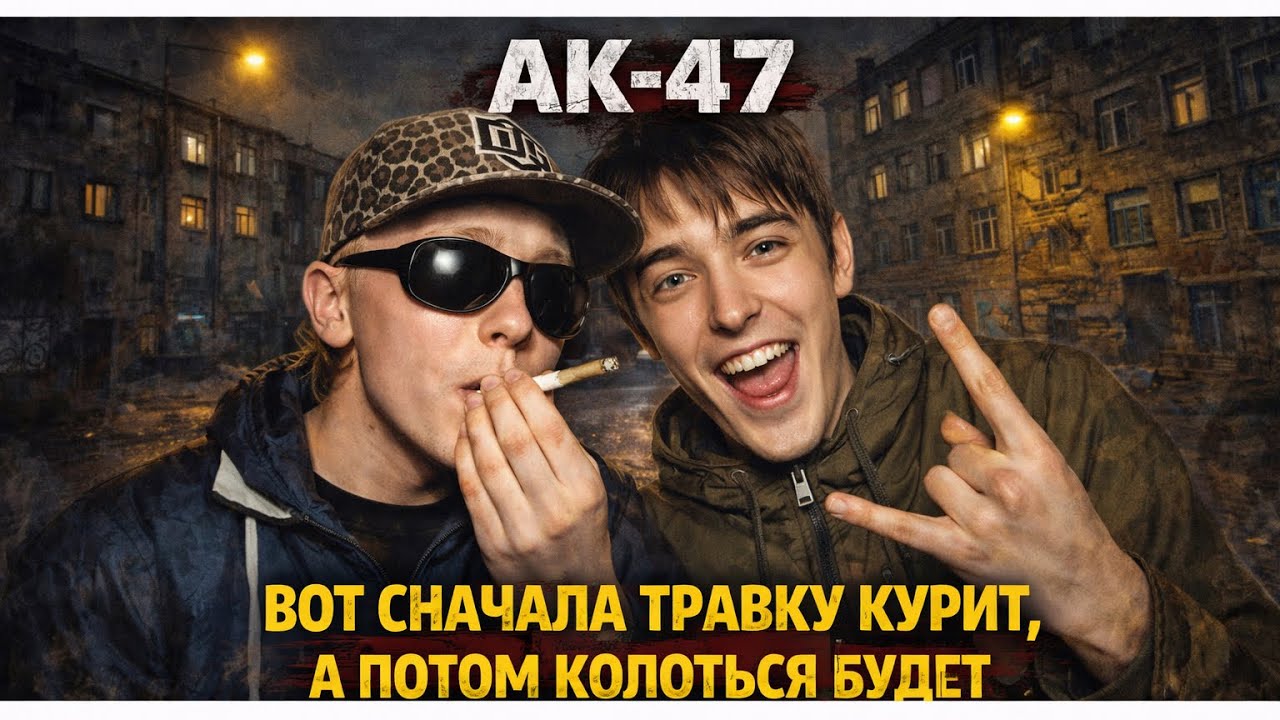 🎤  02 АК 47 - Вот сначала травку курит, а потом колоться будет | Старый русский рэп 🎵