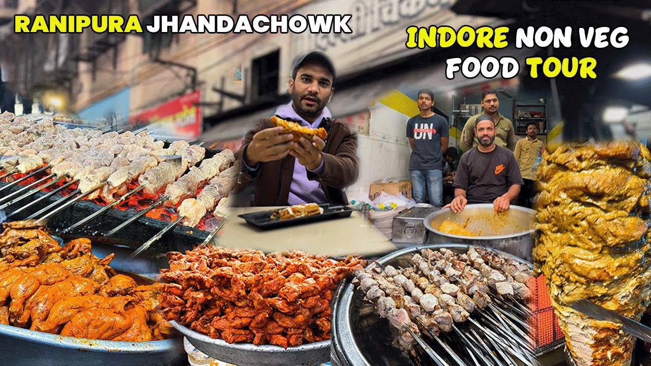 Indore Non Veg Food Tour | Best Non Veg Street Food In Indore | Ranipura Jhanda Chowk