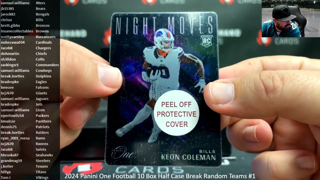 9/7/2025 2024 Panini One Football 10 Box Half Case Break Random Teams #1