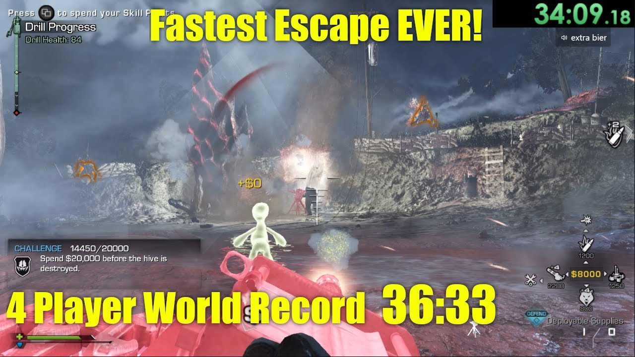 Fastest POC Escape EVER! 4 Player Speedrun WR (36:33)