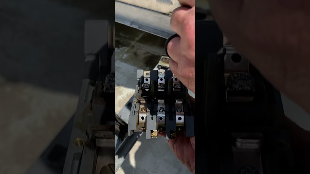 Repairing a Furnas contactor crossarm.