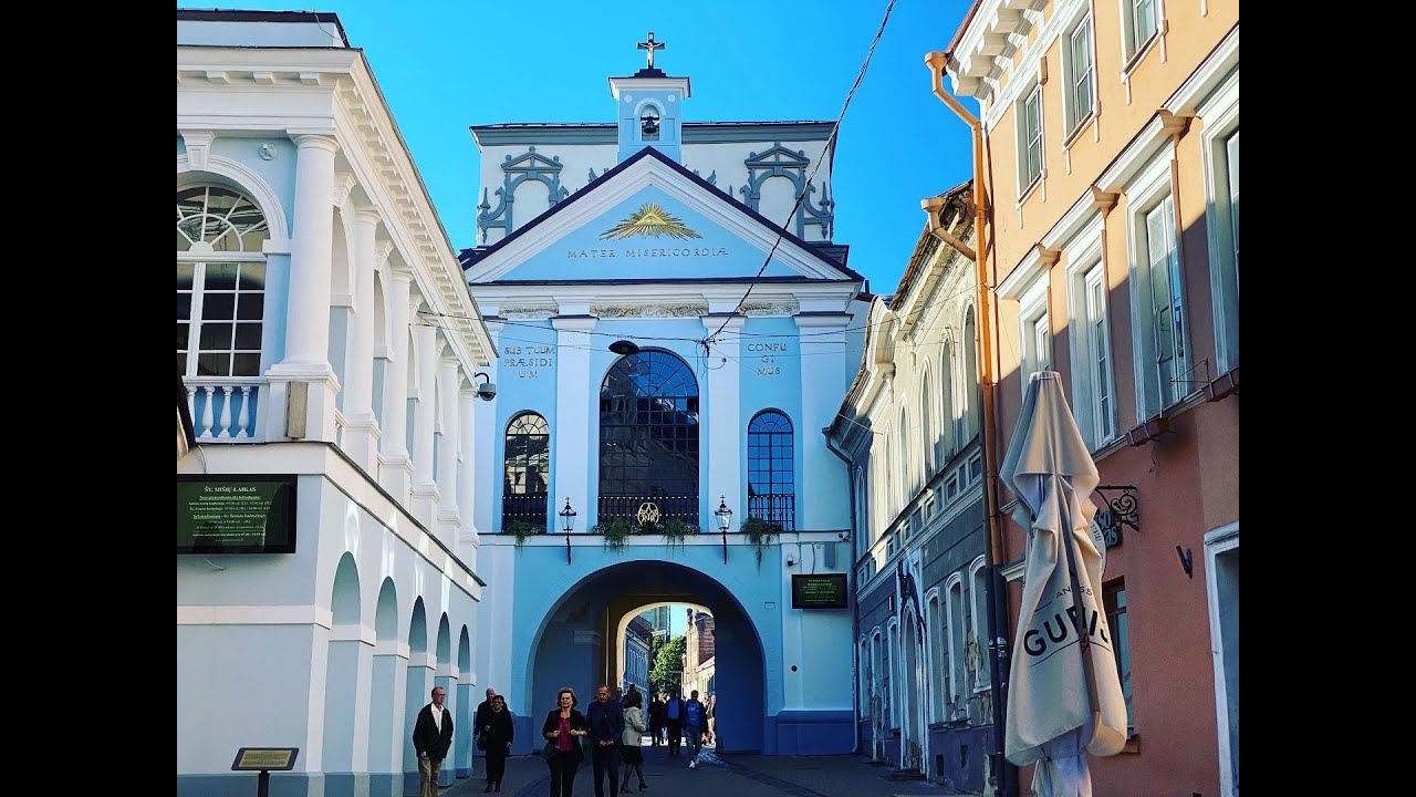 Vilnius Lithuania 4k Video Old town, Uzupis/ Вильнюс, Литва, Старый город, Центр, Ужупис