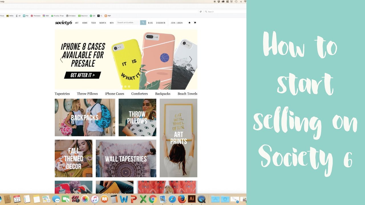 How To Start Selling on Society 6 Passive Income For Designers