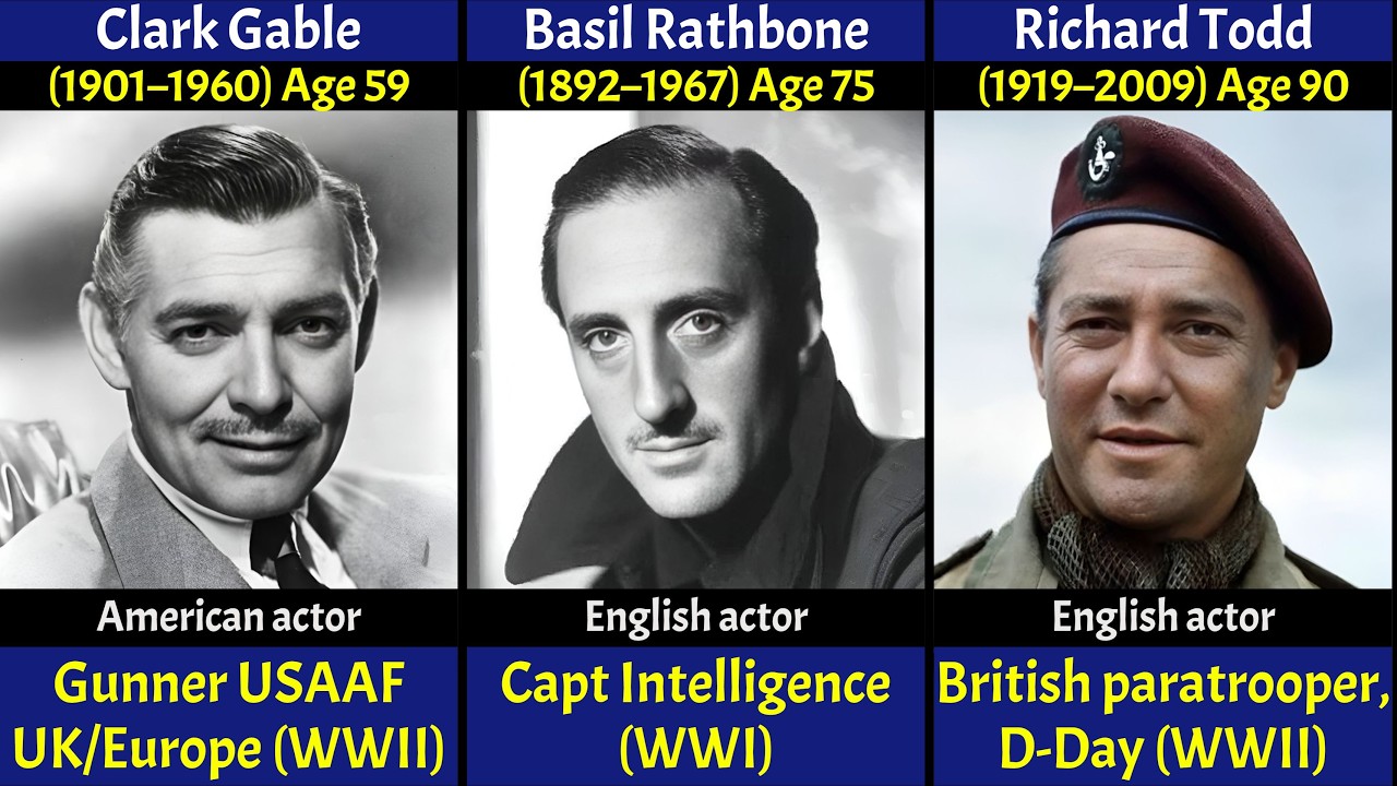 200 Famous Actors Who Served in (WWI & WWII) | Real Heroes Before Fame