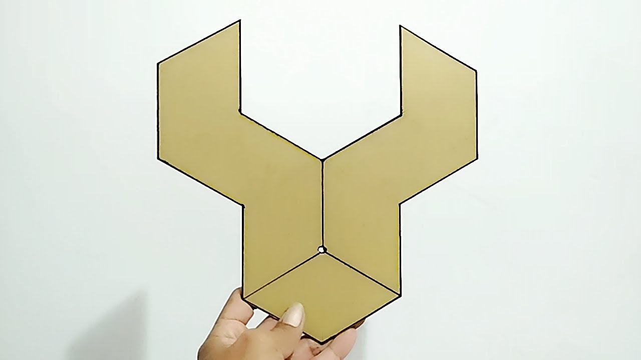 WALL PAINTING 3D GEOMETRIC DESIGN || CAT TEMBOK BERMOTIF 3D