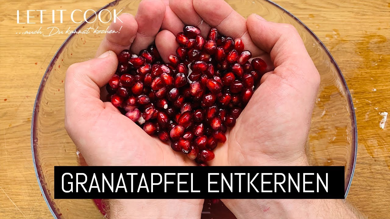 Granatapfel entkernen leicht gemacht fast ohne Sauerei :)