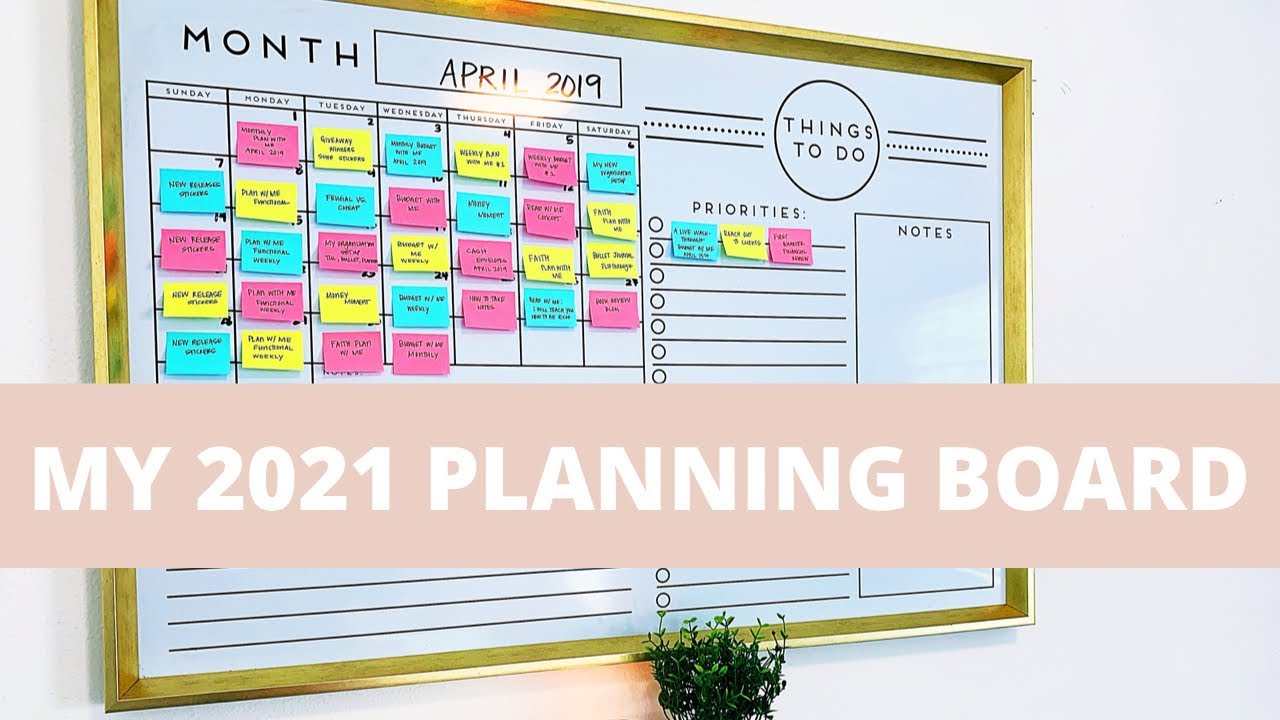 My 2021 Planning Board #planmas