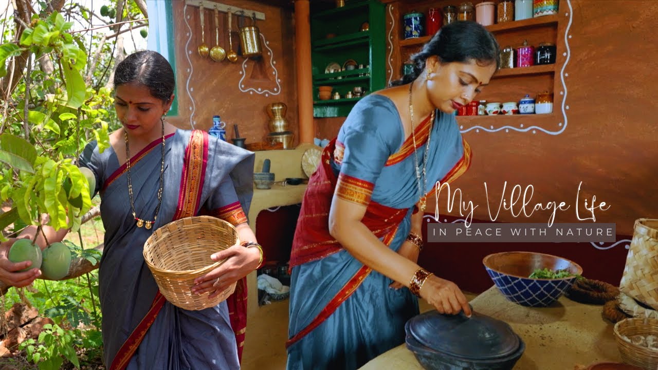 🥭 The Famous Indian Mangoes and How I cook them at my Village | Traditional Recipes | Village Life
