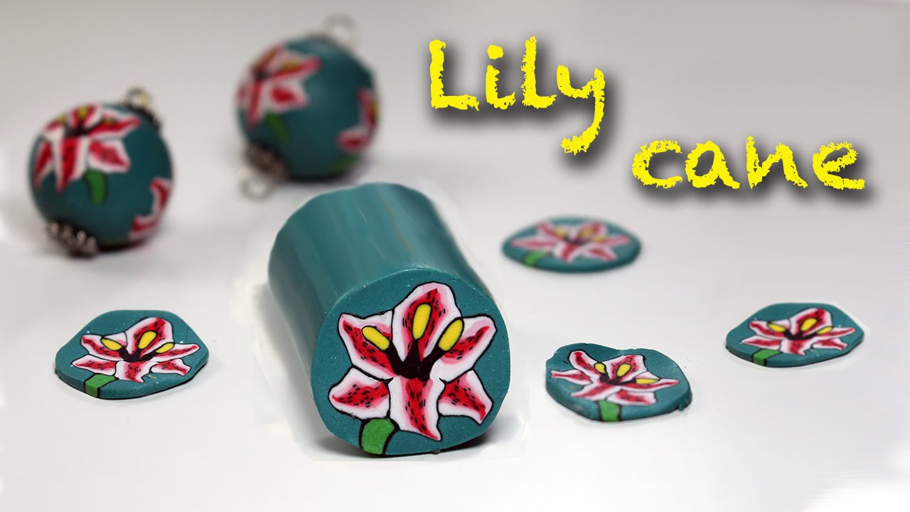 Polymer clay tutoria l- Lily flower cane- Murrina Giglio - Iris