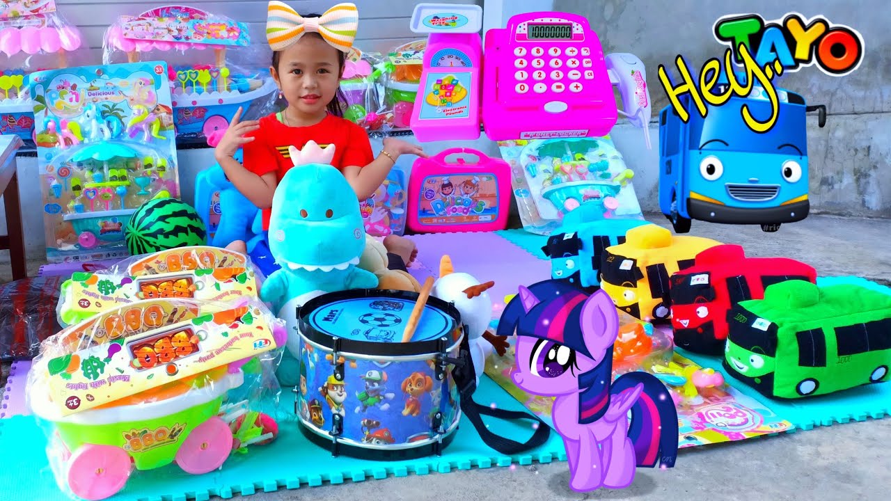 Drama Penjual Mainan Murah Berhadiah Es Krim 💞 Kasihan Penjualnya Ketiduran 💞 Mainan Anak Perempuan