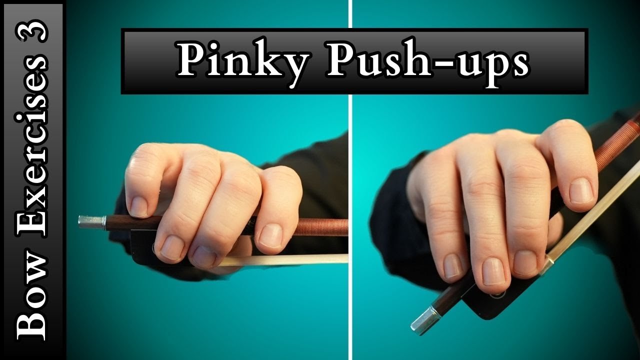 Develop a flexible bow hand | Pinky push-ups 🎻