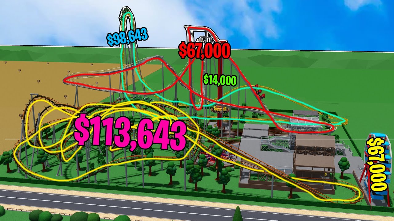 Building in Theme Park Tycoon 2 but each ride is a RANDOM budget