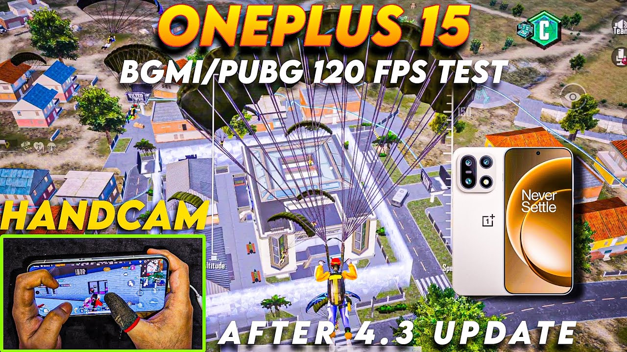 ONEPLUS 15 ☠️ AFTER 4.3 UPDATE 120 FPS BGMI/PUBG TEST HANDCAM #oneplus #oneplus15 #iqoo #iqoo15