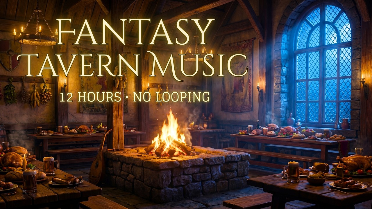 12 Hours of Medieval Celtic Tavern Music | Relaxing D&D Fantasy Ambience for Focus & Study
