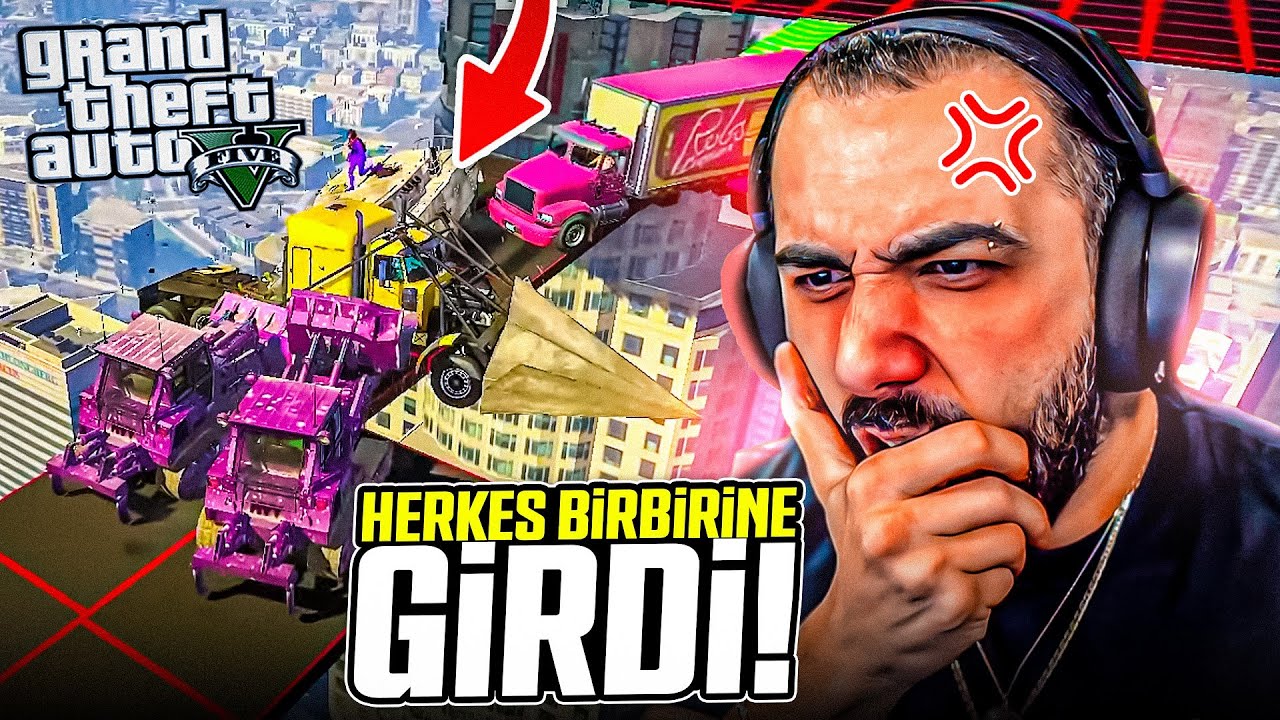 TÜM EKİP BİRBİRİNE GİRDİ!! ARKADAŞLIKLAR BİTTİ! EKİPLE GTA V PLAYLIST | Barış Can