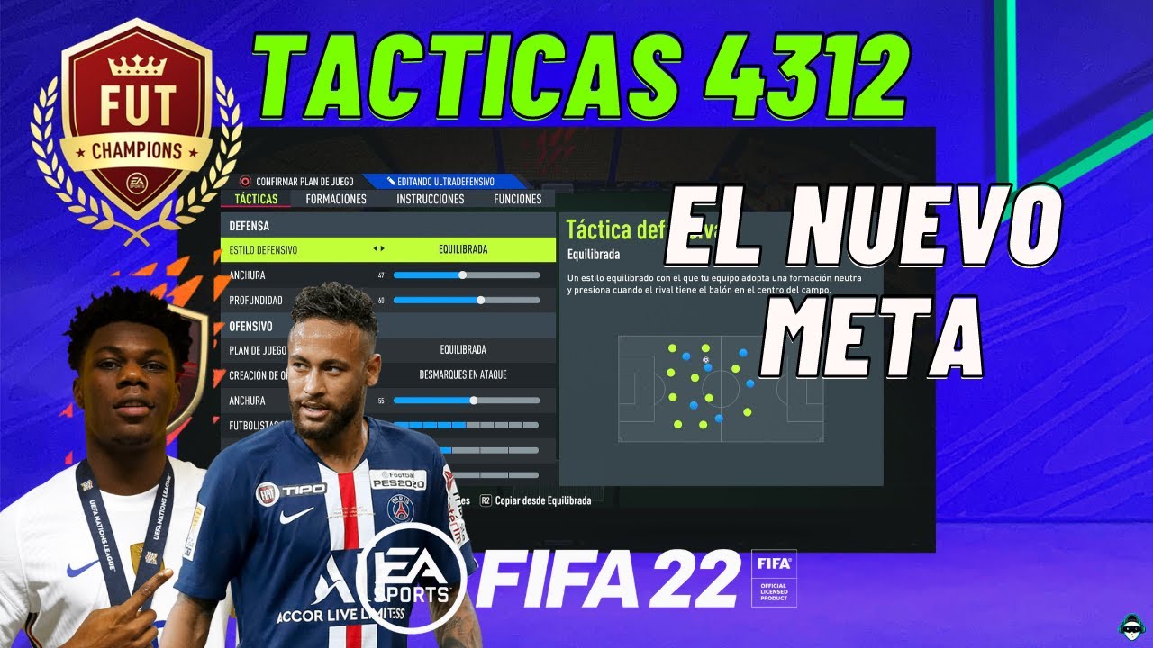 FORMACION 4312 NUEVO META EN FIFA 22 TACTICAS E INSTRUCCIONES