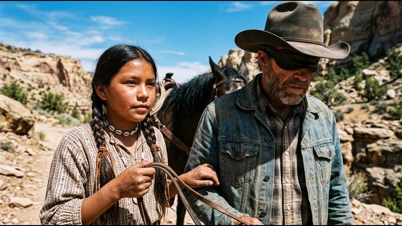 A Lost Apache Girl Guided the Blind Cowboy Home — What He Gave Her Angered the Town