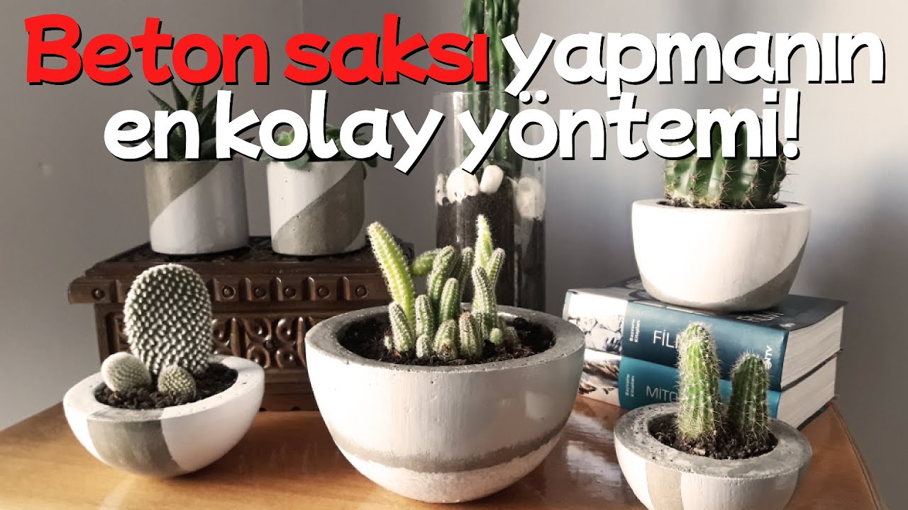 Beton saksı yapmanın en kolay, en sağlam ve en doğru anlatımı! #betonsaksı #diy #kendinyap