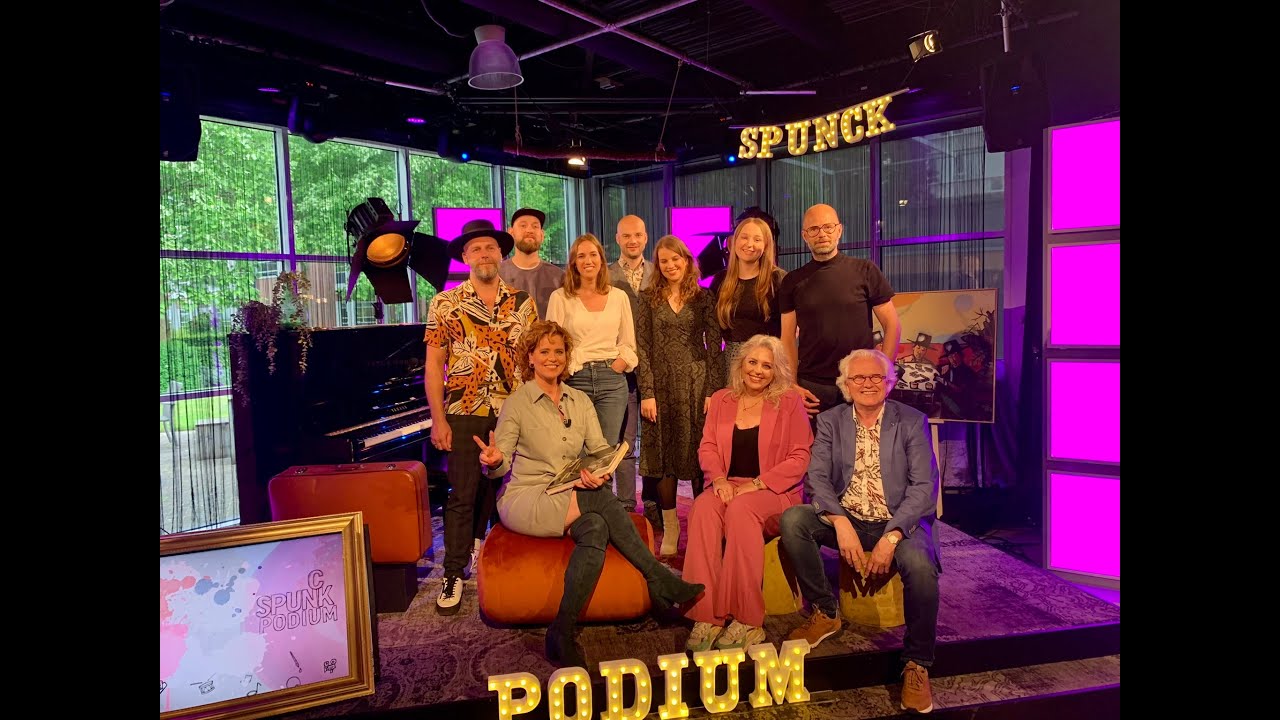 SPUNCK Podium met: Jan Riesewijk, Erik Neimeijer, Eline met Boemerang, Frank & Heleen, Noëlle Drost!