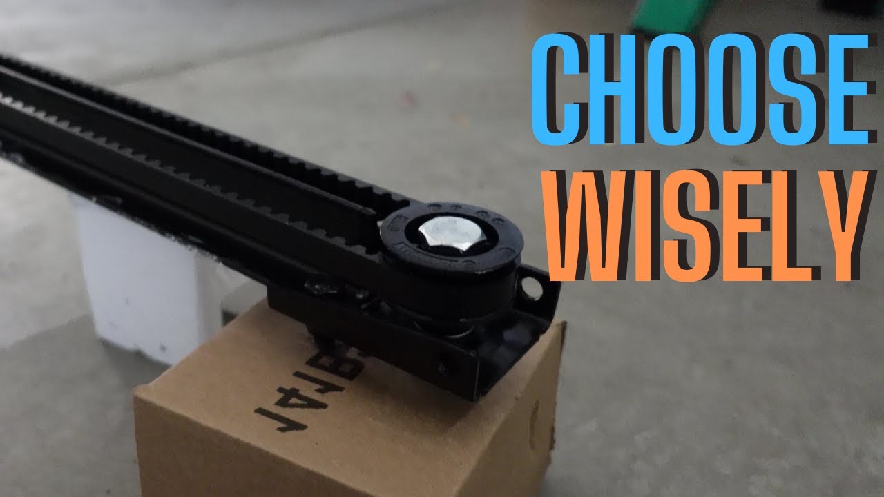 ONE PIECE RAILS vs PIECED RAILS -  Your garage door motor deserves BETTER!