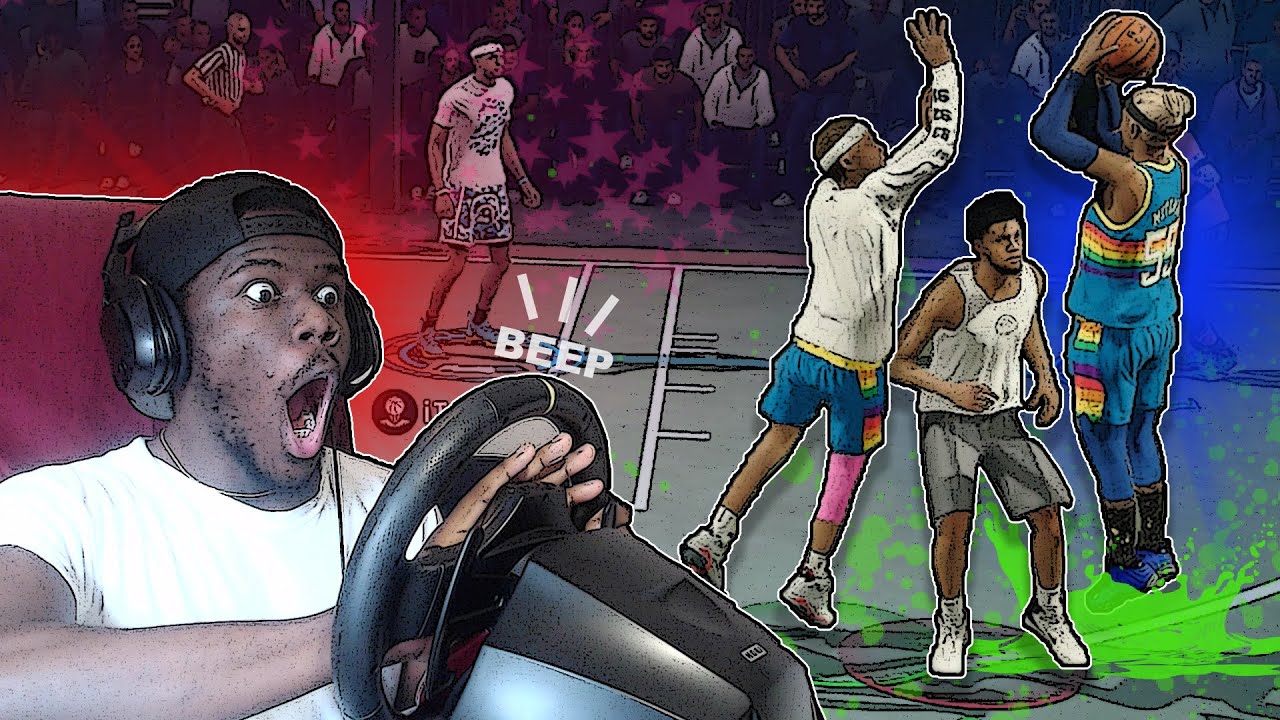using a STEERING WHEEL on NBA LIVE 21 because 2K TRASH!