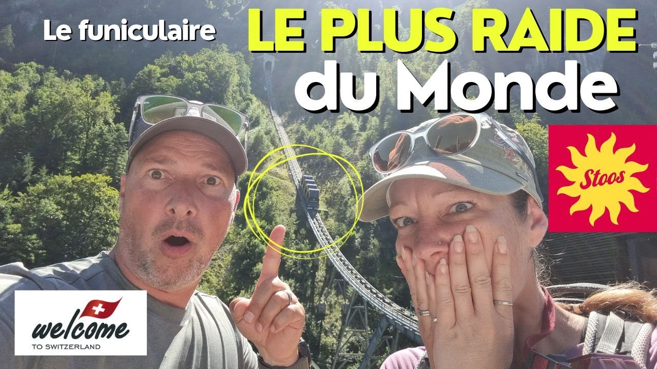 Le funiculaire le plus raide du MONDE!!! Stoos Switzerland