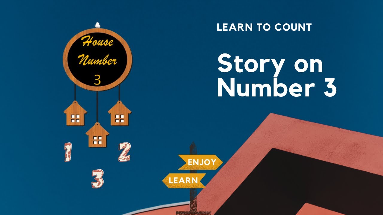 Learn to Count Numbers through Stories | Number 3 Story for Kindergarten Kids