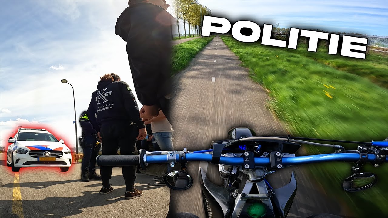 POLITIE OP DE STUNTSPOT! | DERBI | 78CC ITALKIT | WHEELIES