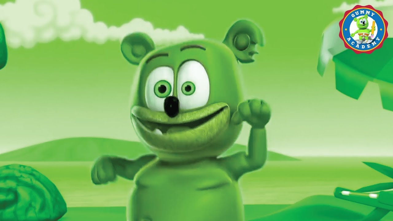 Learn Colors with Gummibär * GREEN * Learn To Read * Learn English * I'm Blue