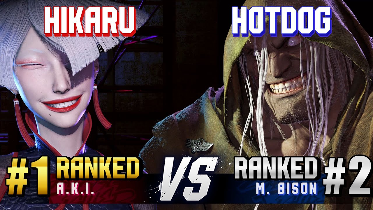 SF6 ▰ HIKARU (#1 Ranked A.K.I.) vs HOTDOG29 (#2 Ranked M.Bison) ▰ High Level Gameplay
