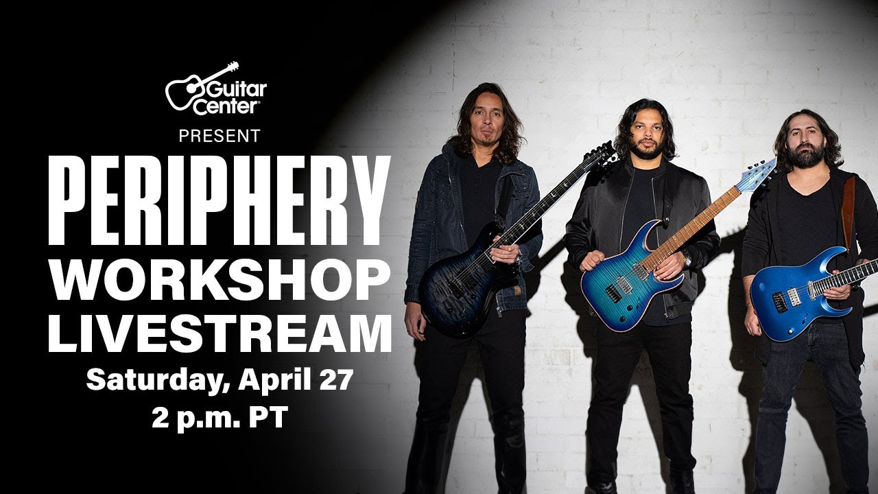Periphery Guitar Workshop with Misha Mansoor, Mark Holcomb and Jake Bowen | Guitar Center Hollywood