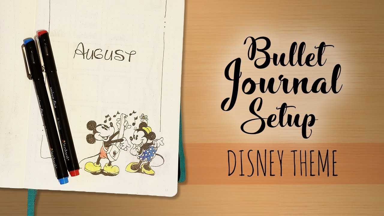AUGUST PLAN WITH ME - DISNEY-Themed Bullet Journal!