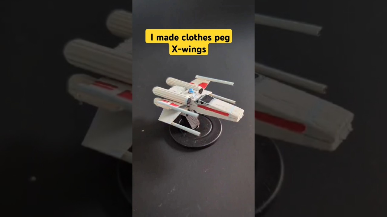 CHEAP AND EASY SCRATCH BUILD STAR WARS X-WING, WARGAME MINIATURE #wargaming #tabletop #gaslands