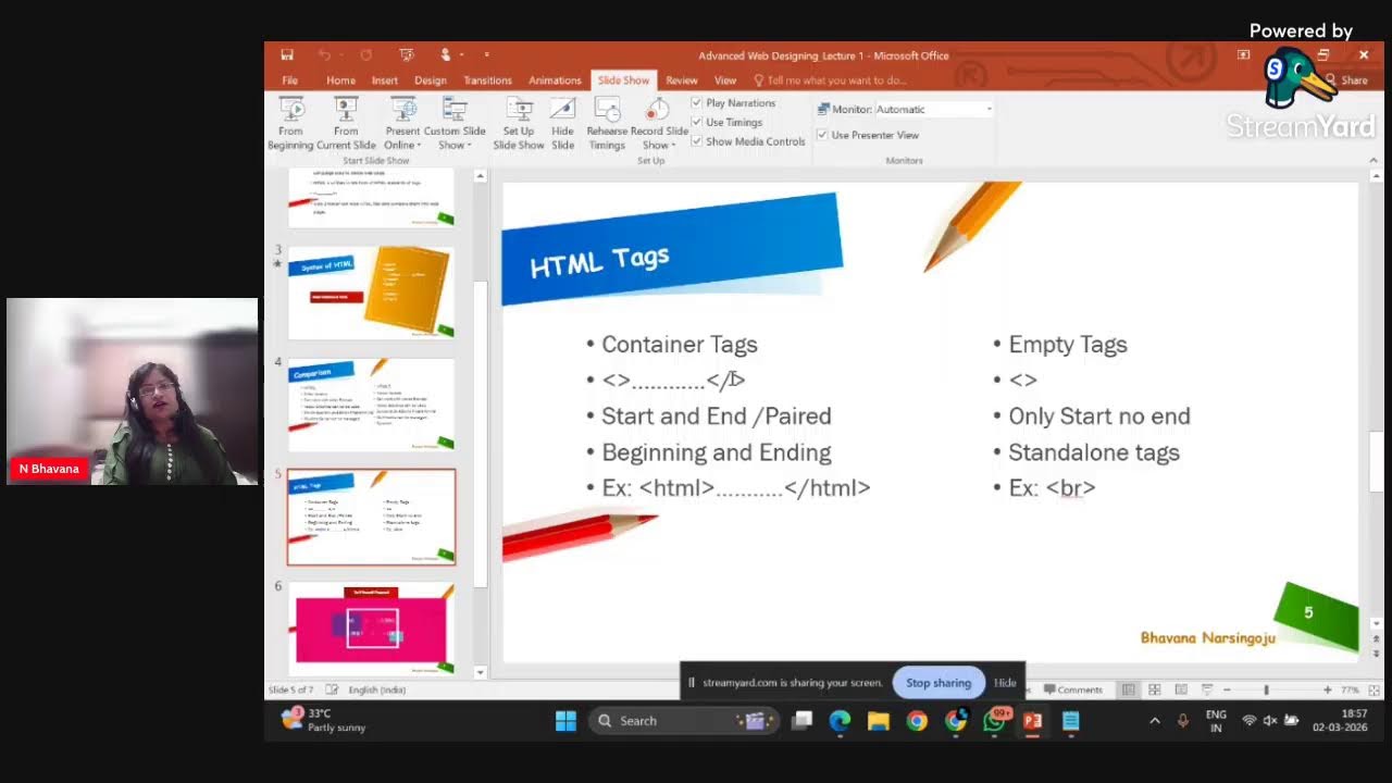 Advanced Web Designing Session-1