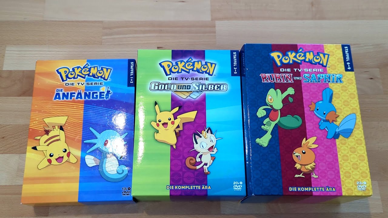Unboxing Pokémon Die TV-Serie Staffel 1-9 [🇩🇪 DVD Release]