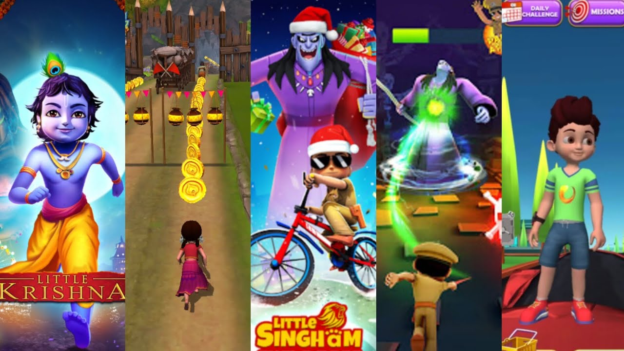 Little radha, little krishna, little singham, little hanuman, little ganesha, kicko speedo Gameplay!