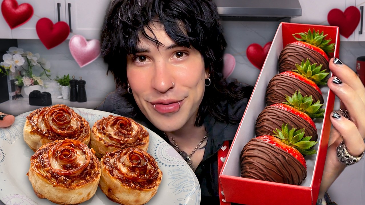 Making Pizza Roses & Chocolate Strawberries!
