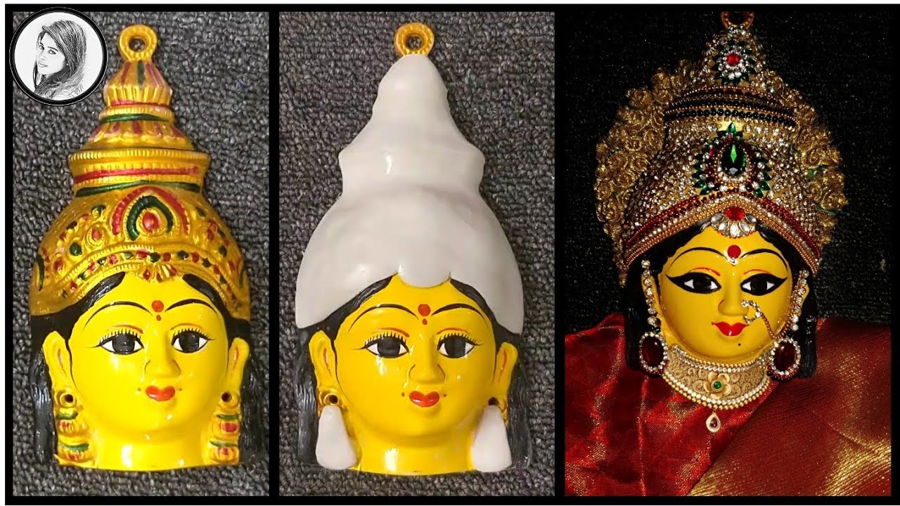 Swarna Gowri అమ్మవారి డెకరేషన్ పార్ట్ - 1... Crown 👑 Making Video...