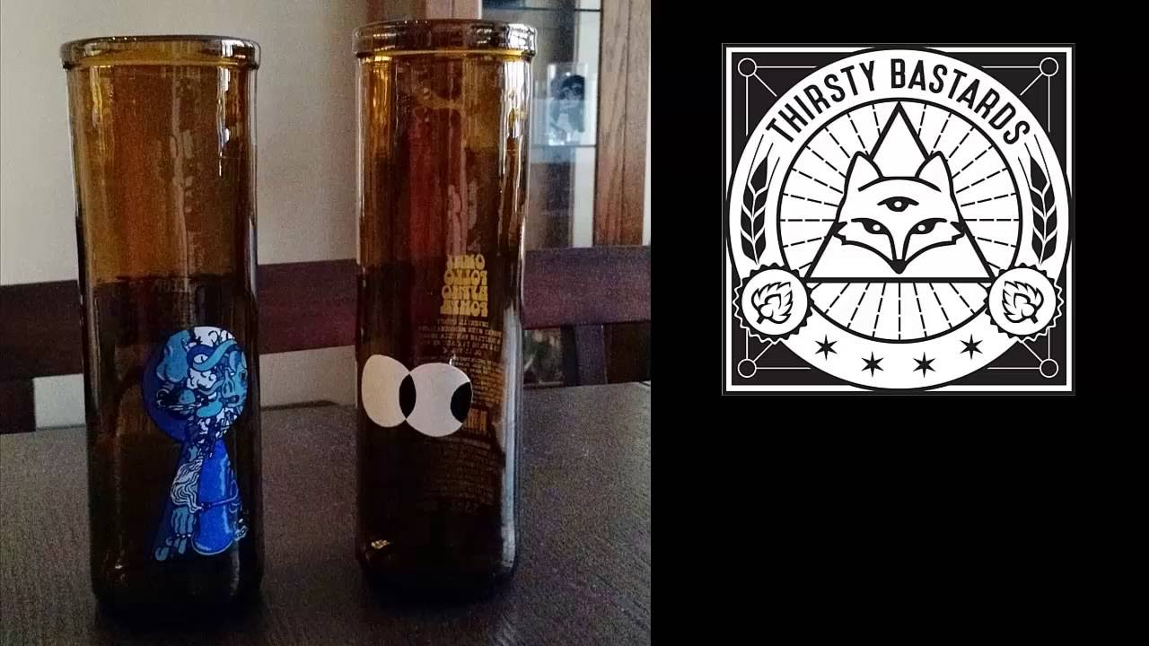 How to make a recycled glassware from bottles with screen printed labels