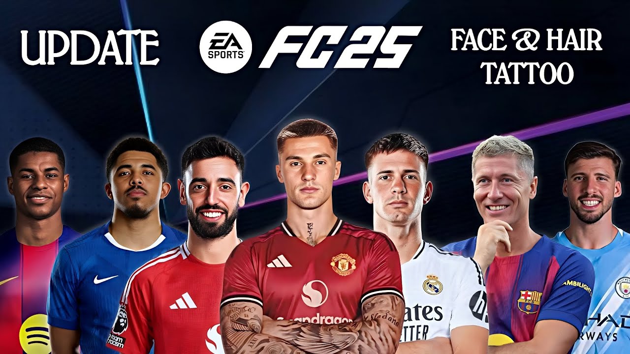 FIFA 16 MOD EA SPORTS FC25 NEW FACE + HAIR & TATTOO ANDROID 