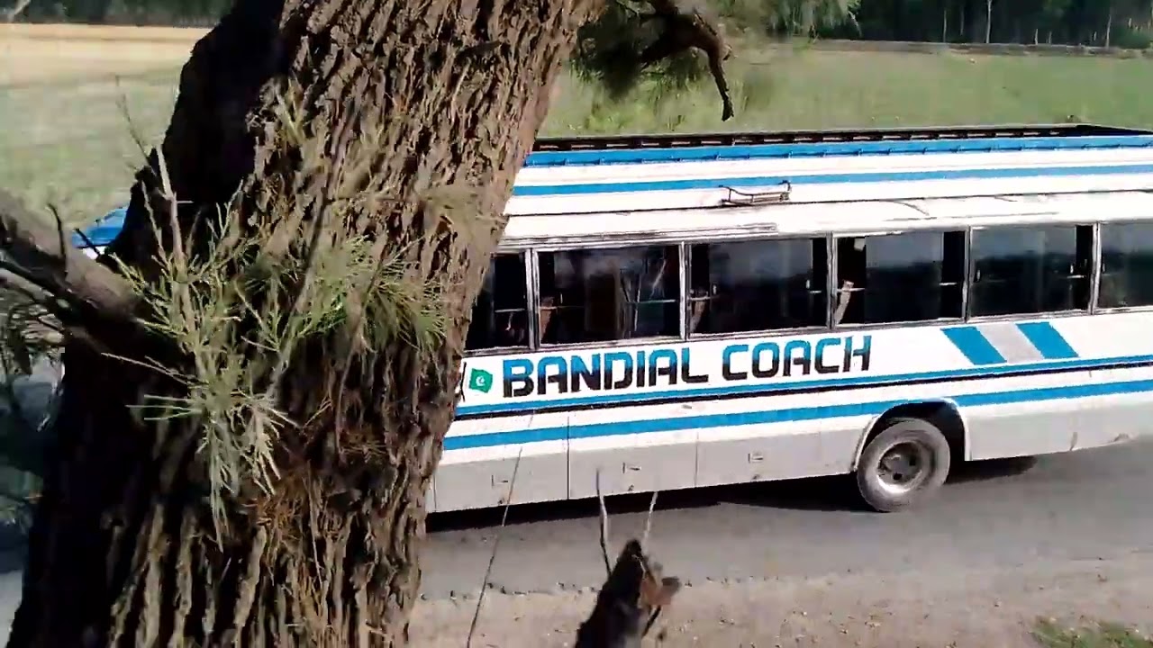 Bandial LES 713 non AC Coach Piplan to Lahore Time _ Chak No 22 DB, Mianwali_ Drone View