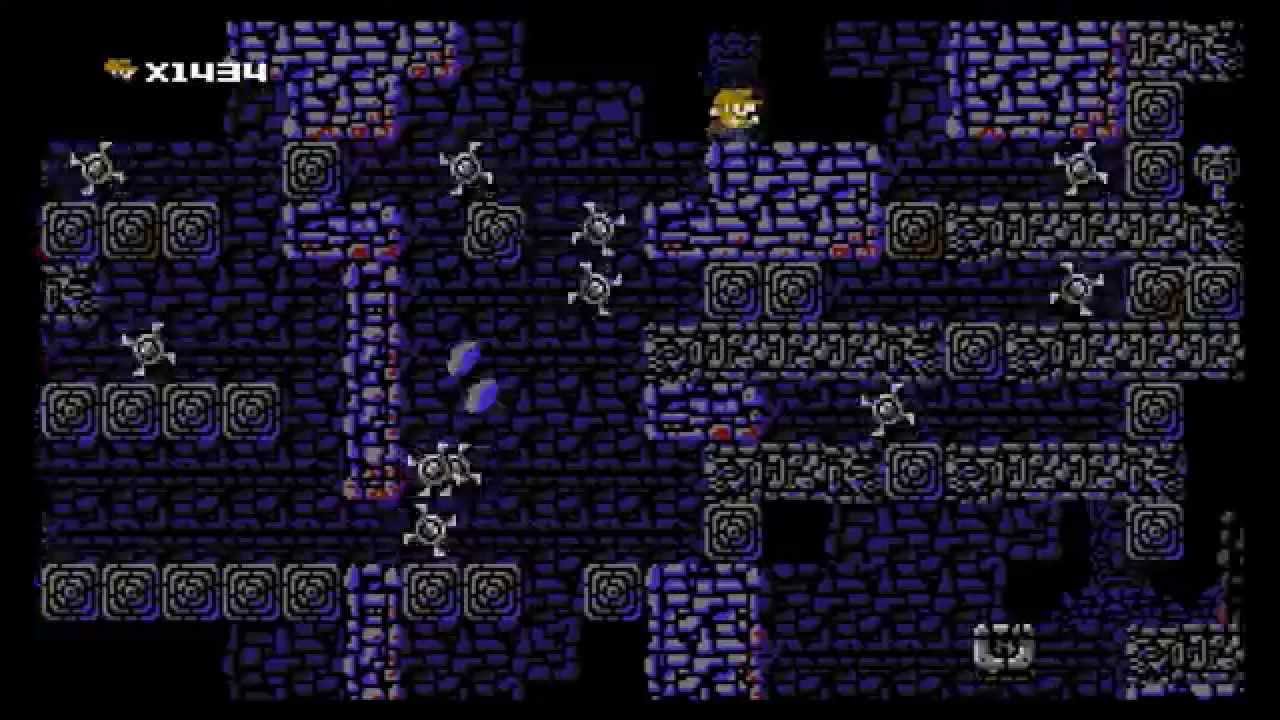 1001 spikes - Story mode (with all golden skulls) - walkthrough