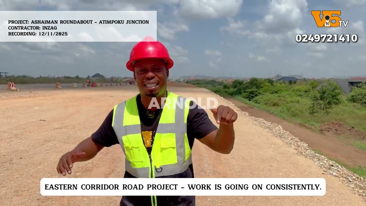 Still on Eastern Corridor: This is the work done so far around Michel Camp to Afienya. Plus the rail