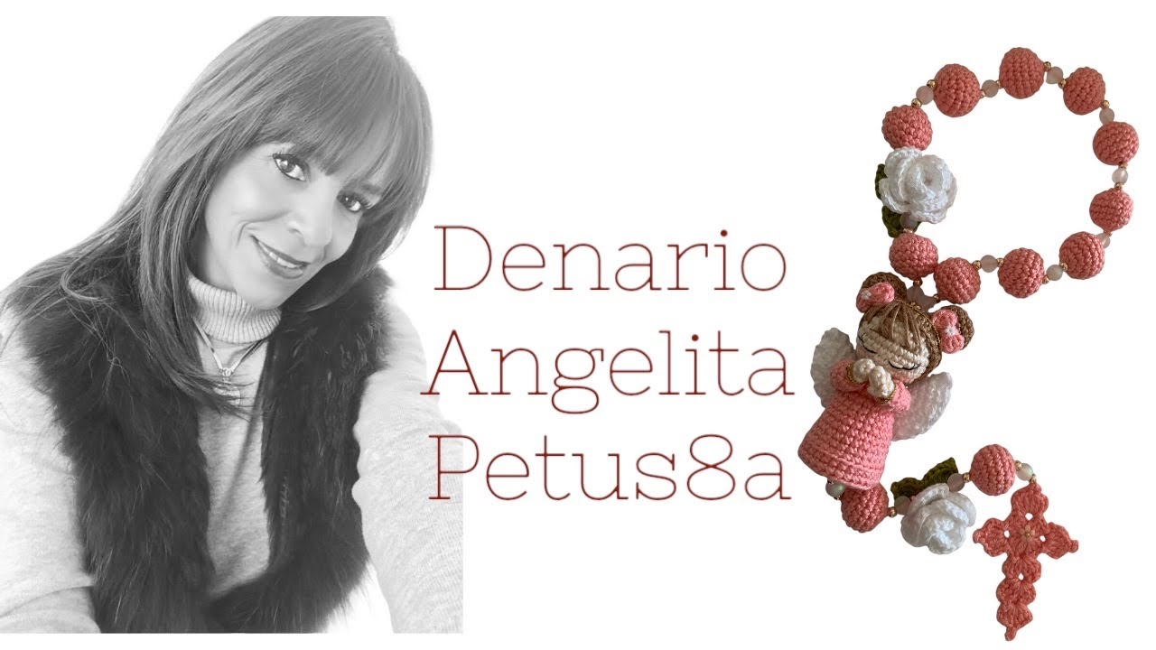 Cómo tejer denario Angelita 👼 Amigurumis by Petus 🍃🌸🍃