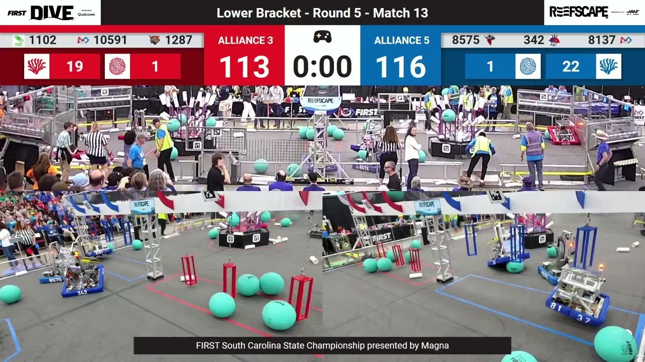 Match 13 (R5) - 2025 FIRST South Carolina State Championship presented by Magna
