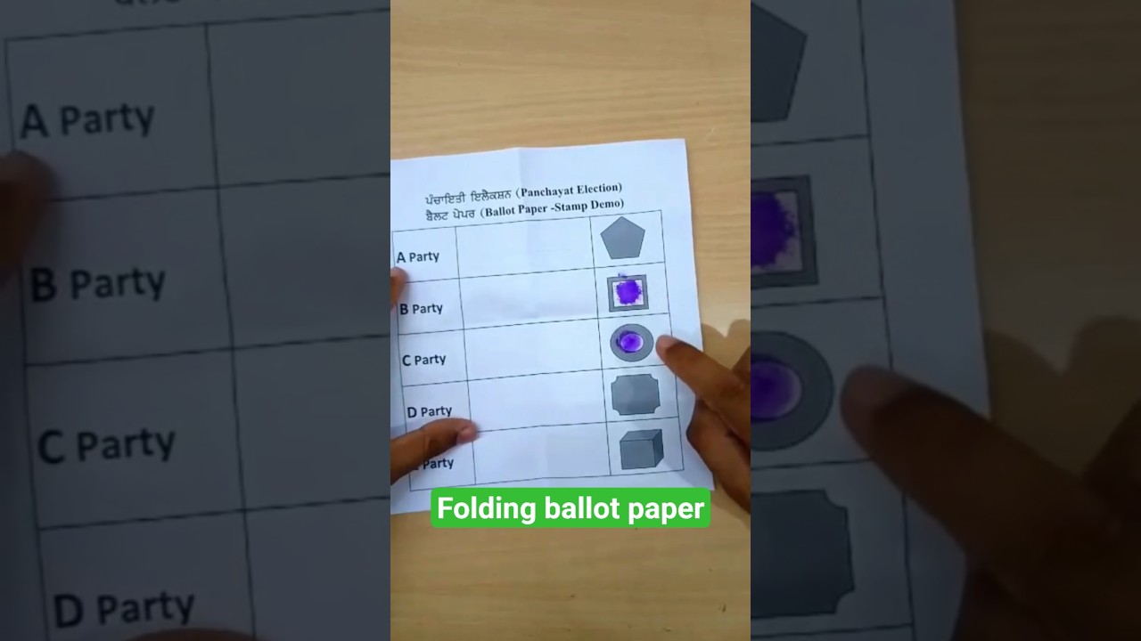 How to fold ballot paper in correct way?plz follow. #electioncommittee #votingmachines #votecenter