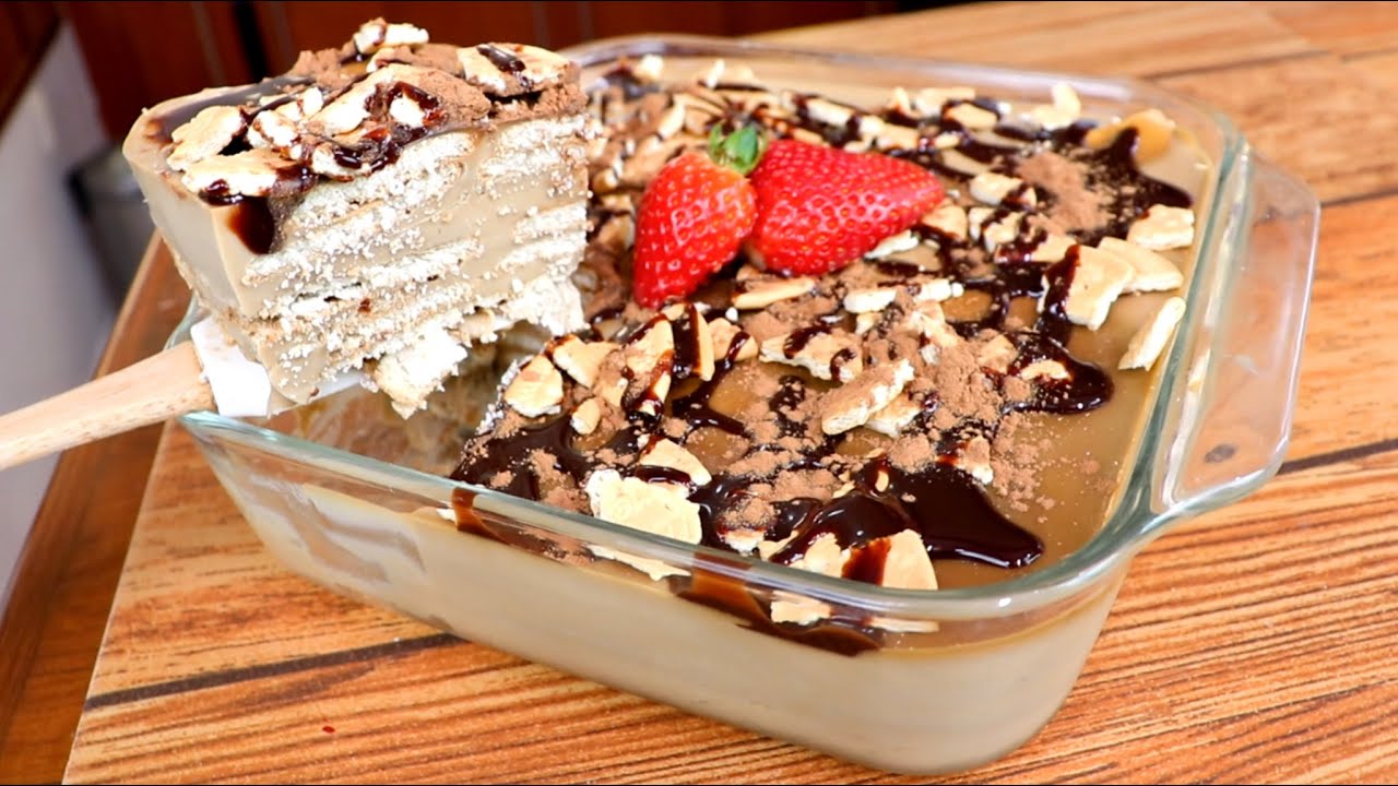 Pay fr&iacute;o de cafe (postre sin horno)