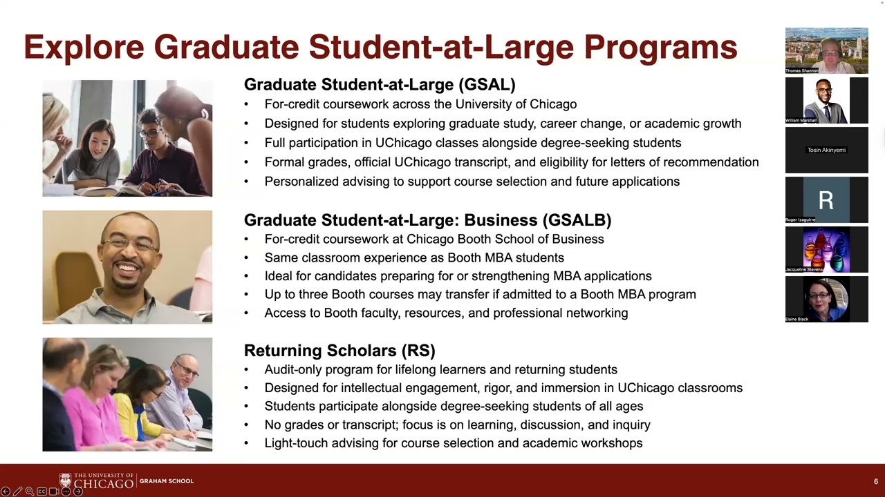 GSAL Meet the Director: Graduate Student-at-Large Bridge Programs - February 2026